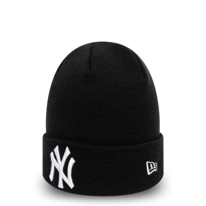 Prendas De Punto New Era New York Yankees Essential Cuff Beanie Gorras Negros | ORHBS-8641