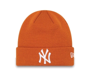 Prendas De Punto New Era New York Yankees League Essentials Beanie Gorras Naranjas | XMBDH-5783