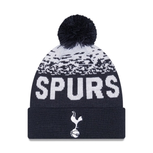 Prendas De Punto New Era Tottenham Hotspur Logo Bobble Beanie Gorras Azules | UVDNI-5107