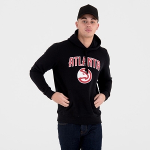 Sudadera Con Capucha New Era Atlanta Hawks Team Logo Negros | CHBMU-2854
