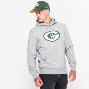 Sudadera Con Capucha New Era Bay Packers Team Logo Grises | FZKGU-8563