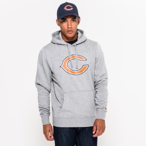 Sudadera Con Capucha New Era Chicago Bears Team Logo Grises | UIPNQ-2057