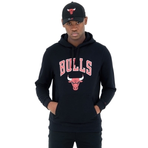 Sudadera Con Capucha New Era Chicago Bulls Negros | IYOCN-1308