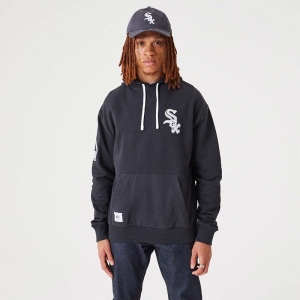 Sudadera Con Capucha New Era Chicago Sox MLB Heritage Medium Oversized Grises | MOXED-4506