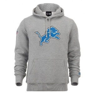 Sudadera Con Capucha New Era Detroit Lions Team Logo Grises | PILSX-8251