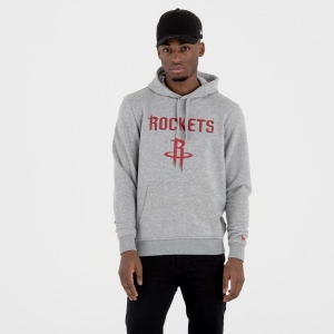 Sudadera Con Capucha New Era Houston Rockets Team Logo Pullover Grises | APHJX-5386