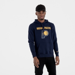 Sudadera Con Capucha New Era Indiana Pacers NBA Team Logo Azules | UQIYO-9326
