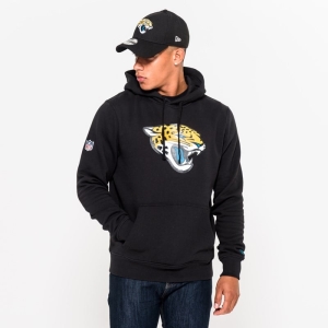 Sudadera Con Capucha New Era Jacksonville Jaguars Team Logo Negros | XKMBH-4281