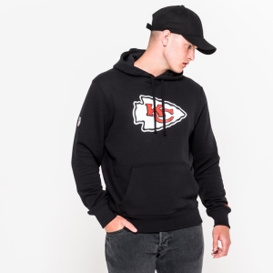 Sudadera Con Capucha New Era Kansas City Chiefs Team Logo Negros | ZGWMR-0892