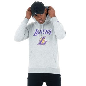 Sudadera Con Capucha New Era La Lakers Grises | YGIOV-6183