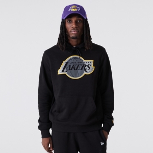Sudadera Con Capucha New Era La Lakers NBA Outline Logo Negros | MKEDL-1605