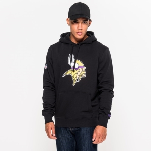 Sudadera Con Capucha New Era Minnesota Vikings Team Logo Negros | PMRTQ-7529