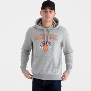 Sudadera Con Capucha New Era New York Knicks Team Logo Grises | MPKBH-6430