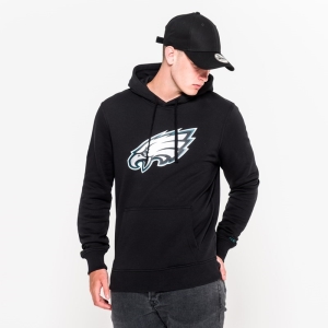 Sudadera Con Capucha New Era Philadelphia Eagles Team Logo Negros | TQMKS-5863