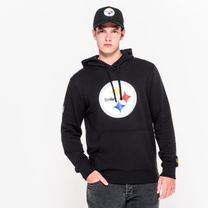 Sudadera Con Capucha New Era Pittsburgh Steelers Team Logo Negros | FMAIO-4032