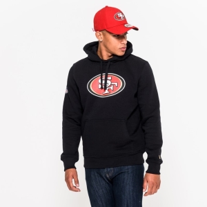 Sudadera Con Capucha New Era San Francisco 49ers Team Logo Negros | NXIKW-4025